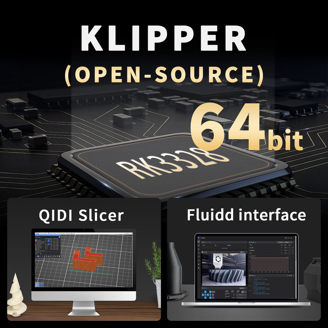 QIDI X-Max 3 3D Printer with Klipper and 64 bit processing