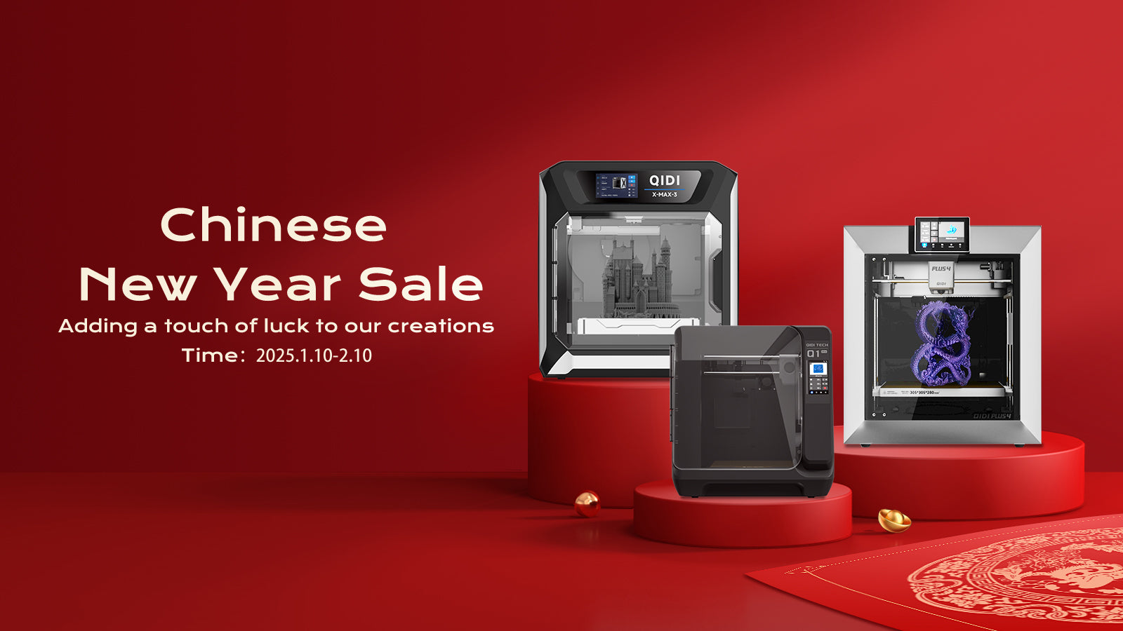 QIDI Announces Massive Chinese New Year Sale: Up to 45% Off on 3D Printing Supplies