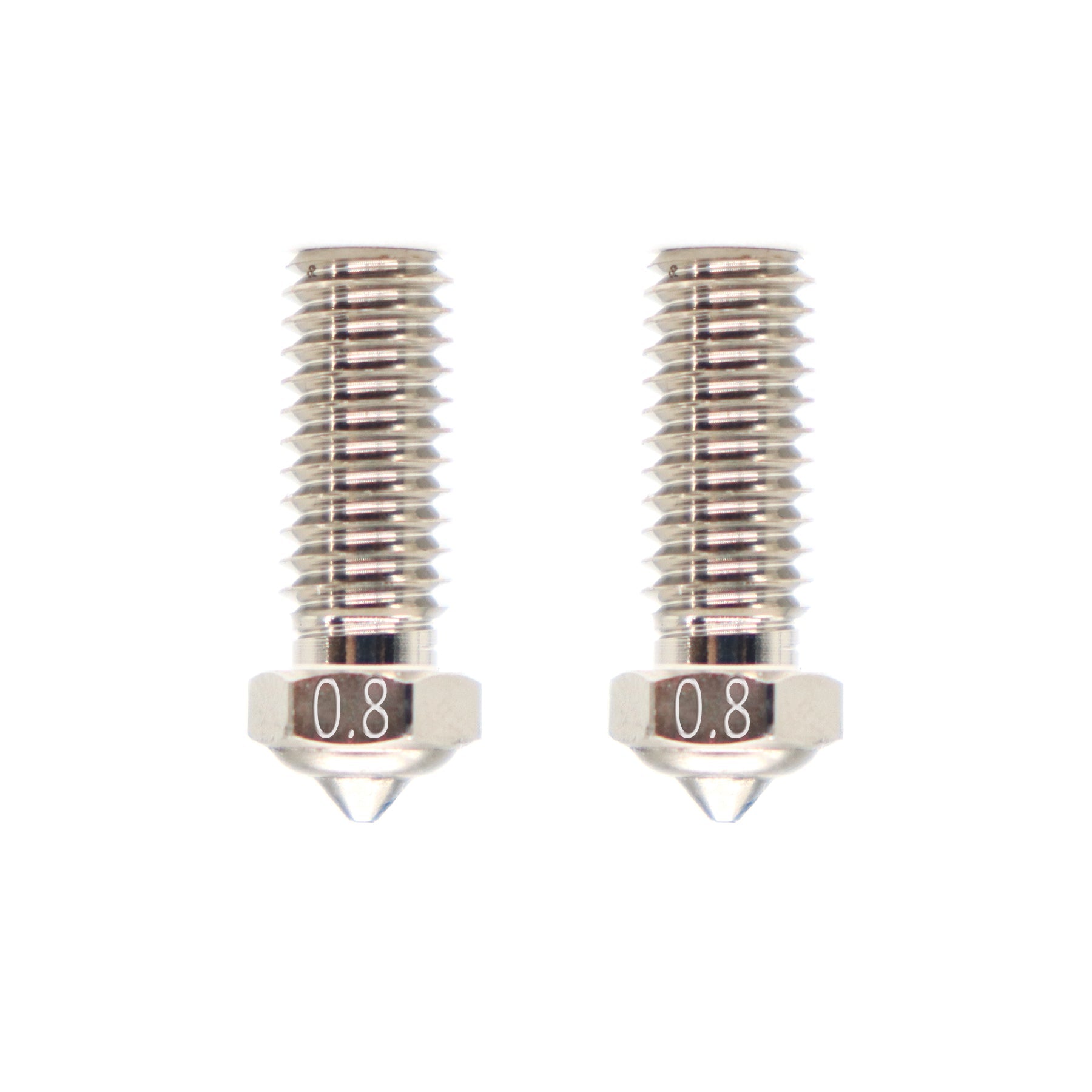 QIDI 3D printer 0.8mm copper plated nozzles (2pcs)