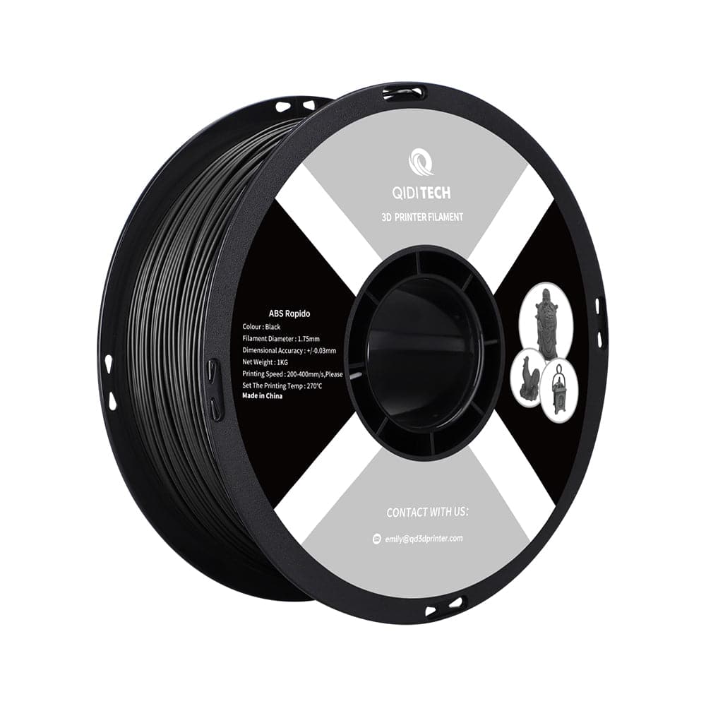 QIDI ABS Rapido Black Filament Roll