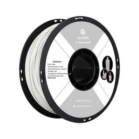 ABS Rapido Filament - White HEX Code #FFFFFF