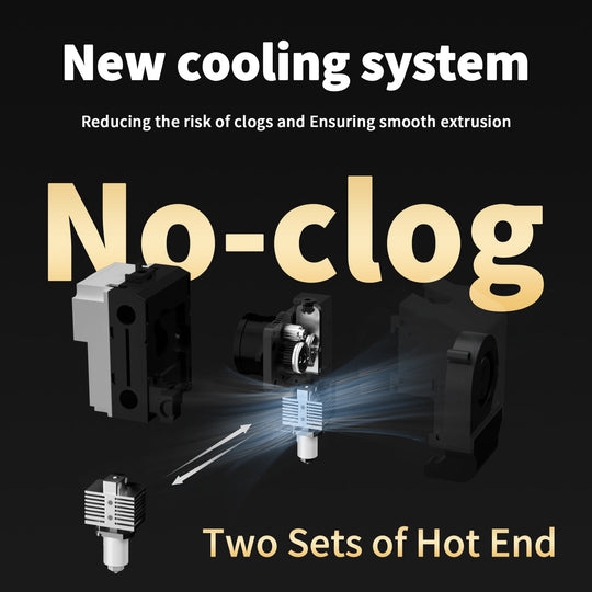 QIDI X-Max 3D Printer No Clog cooling system