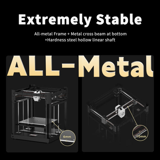 QIDI X-MAX 3D Printer - Extremely Stable All-Metal Frame