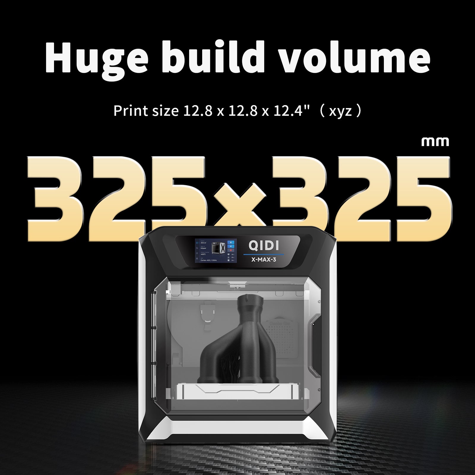 QIDI X-MAX 3 3D Printer - Large Build Volume 325x325mm