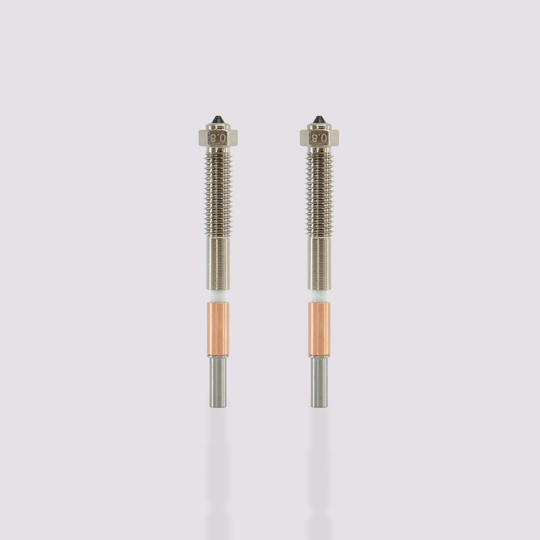 Two QIDI Tech Max4 Bimetal Nozzles with 0.8 mm size
