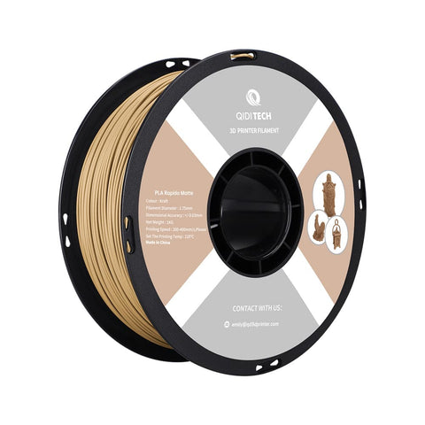 PLA Matte Rapido Filament - Kraft HEX Code #C6AA76