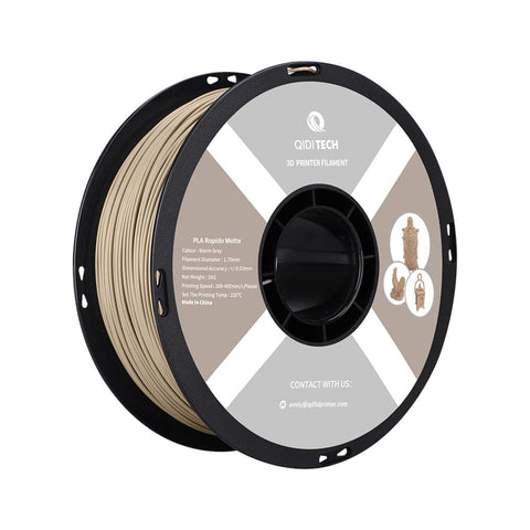 PLA Matte Rapido Filament - Warm Gray HEX Code #B7ADA5