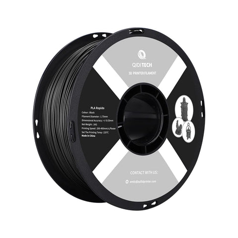 PLA Rapido Filament - Black HEX Code #212322