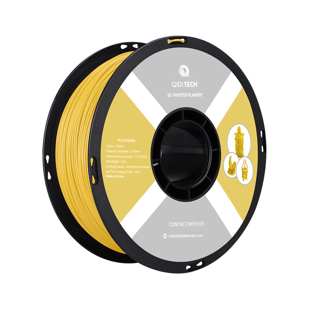 QIDI Yellow PLA Rapido Filament Spool