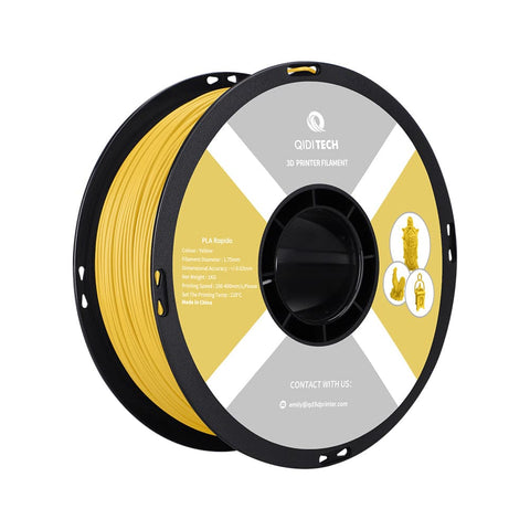 PLA Rapido Filament - Yellow HEX Code #FCE300