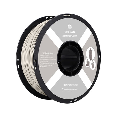 PLA Matte Rapido Filament - Tech Gray HEX Code #C1C1C1