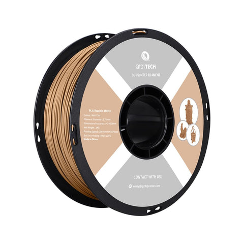 PLA Matte Rapido Filament - Malt Clay HEX Code #876E59